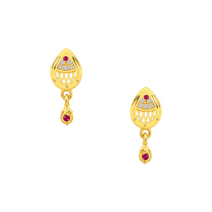 Micro Gold AD Pendant Set for Women