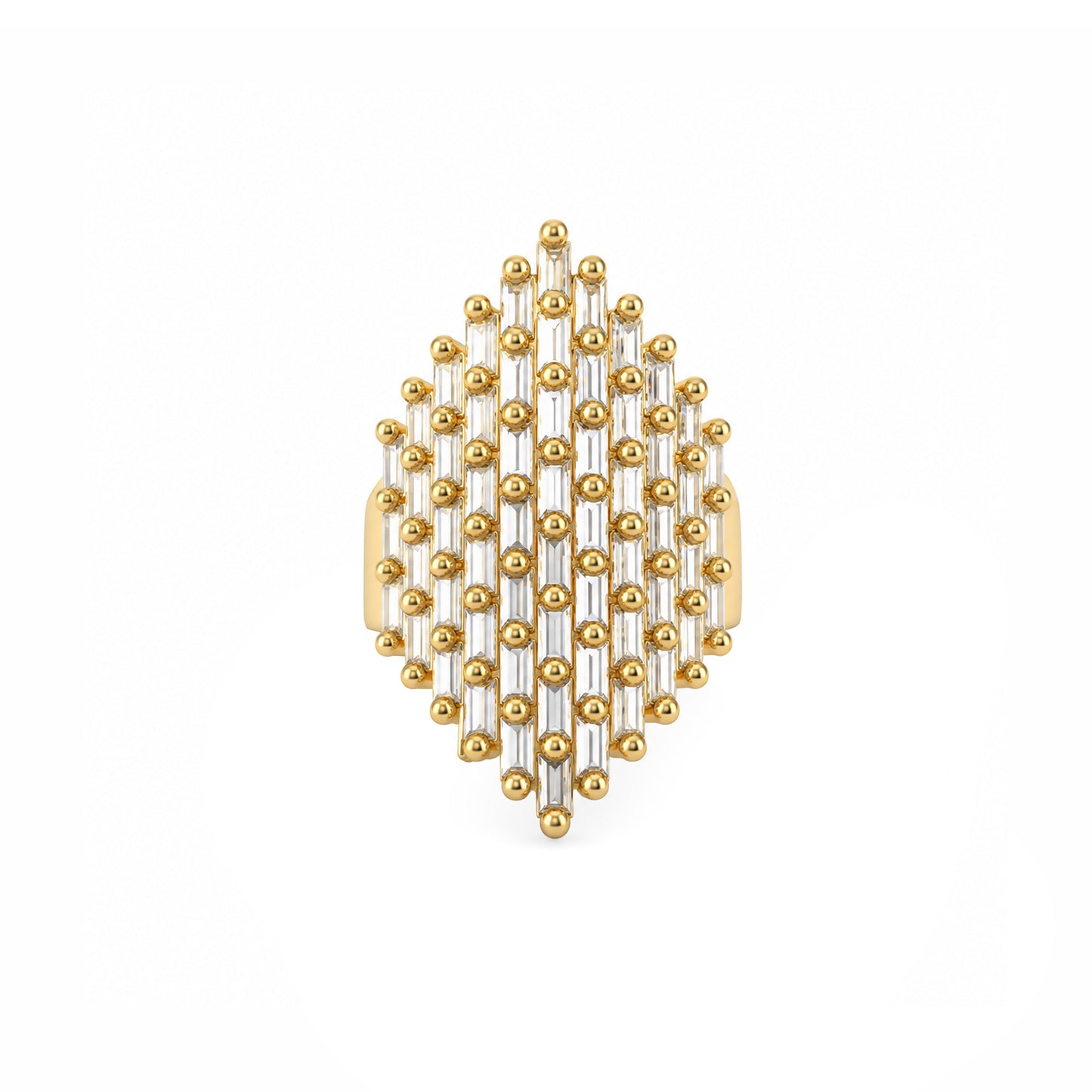 Gold Plated AD Finger Ring for Women