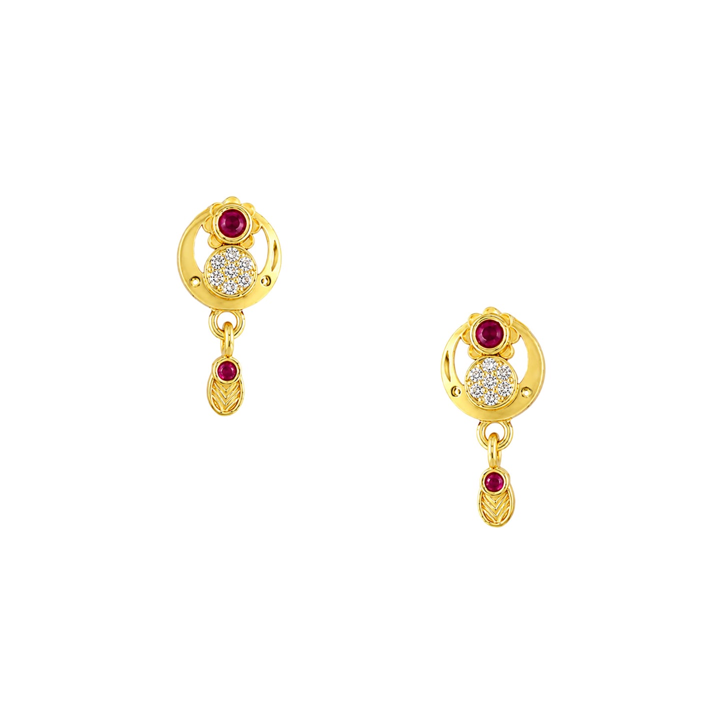 Micro Gold AD Pendant Set for Women
