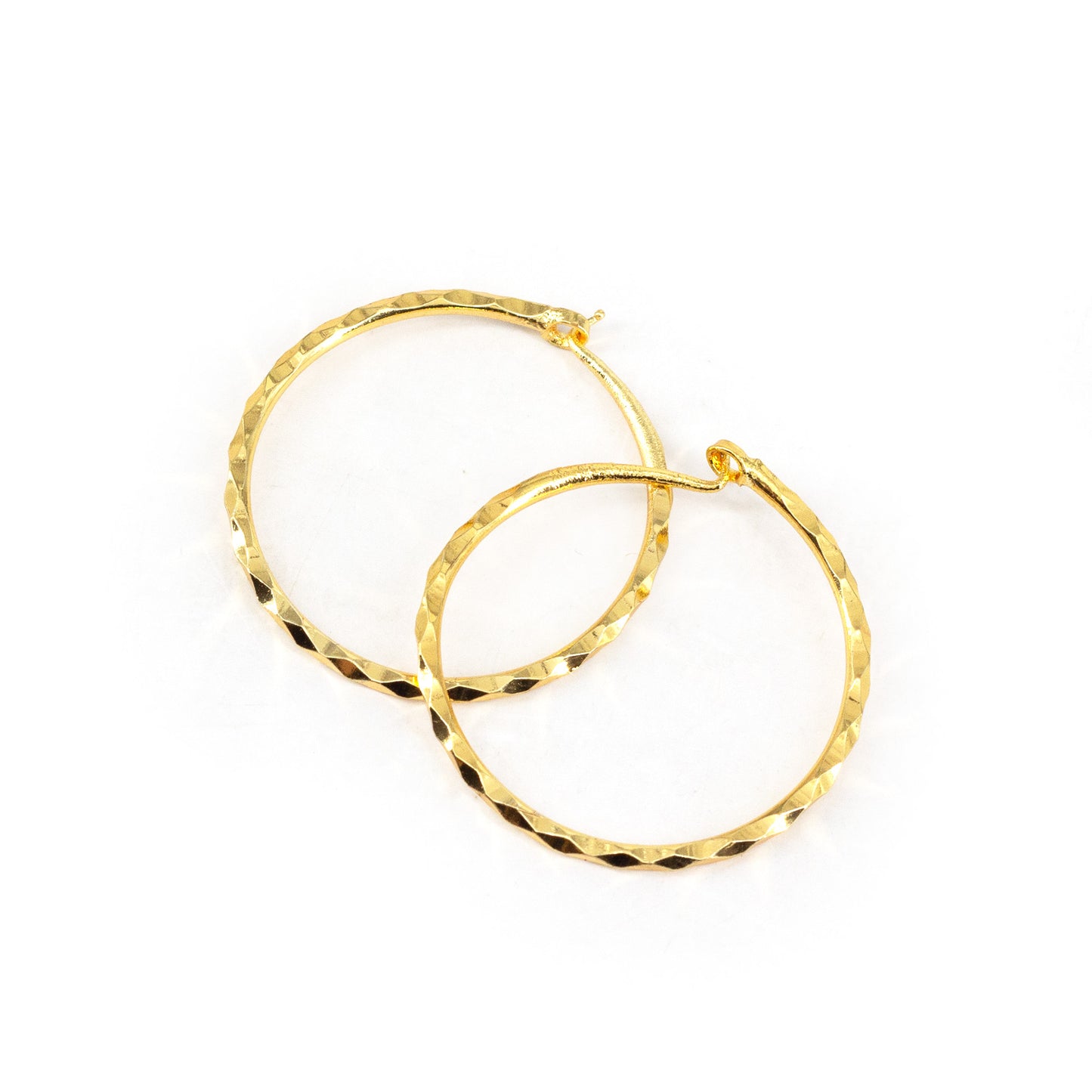 Gold Plated Classic Hoop Earrings for Women