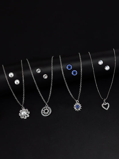 Pack of 4 Pendants & Earrings Set Gift