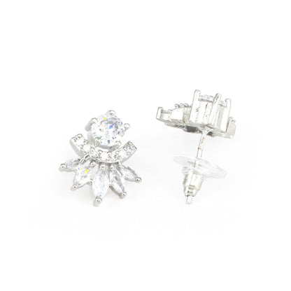 Silver Plated AD Studs Earring for Women
