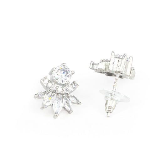 Silver Plated AD Studs Earring for Women