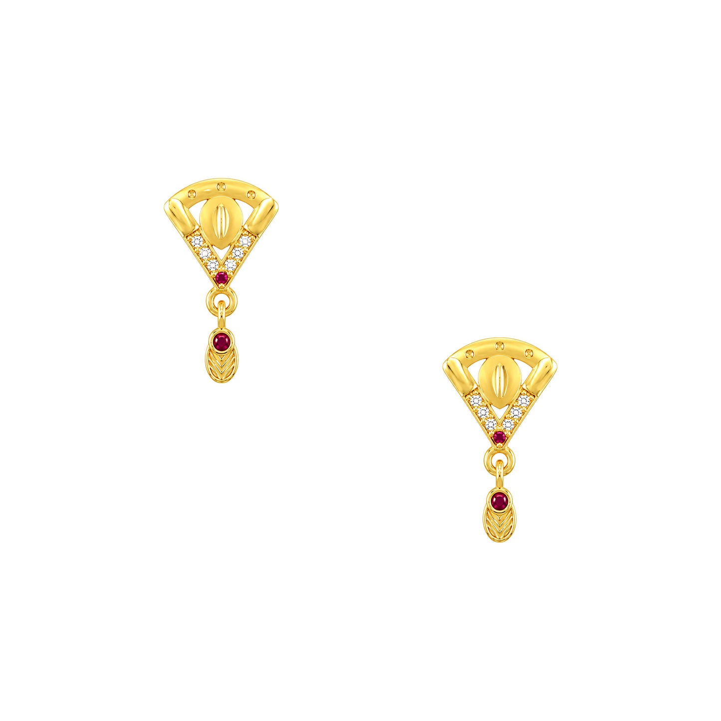 Micro Gold AD Pendant Set for Women