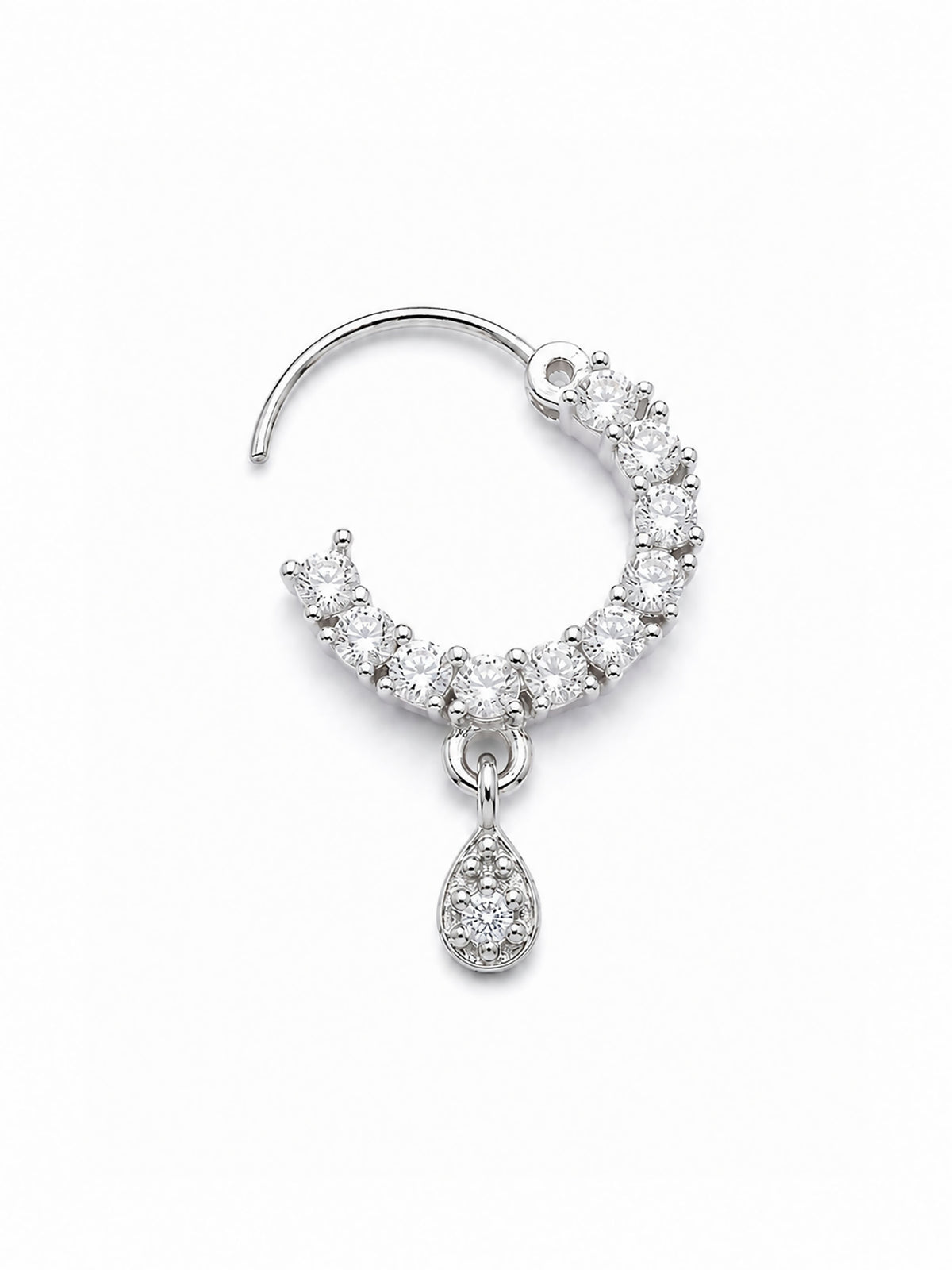 Set of 2 AD Small Nosering for Women