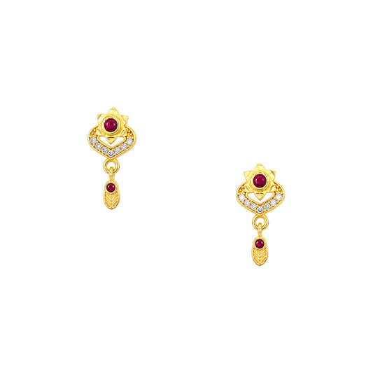 Micro Gold AD Pendant Set for Women
