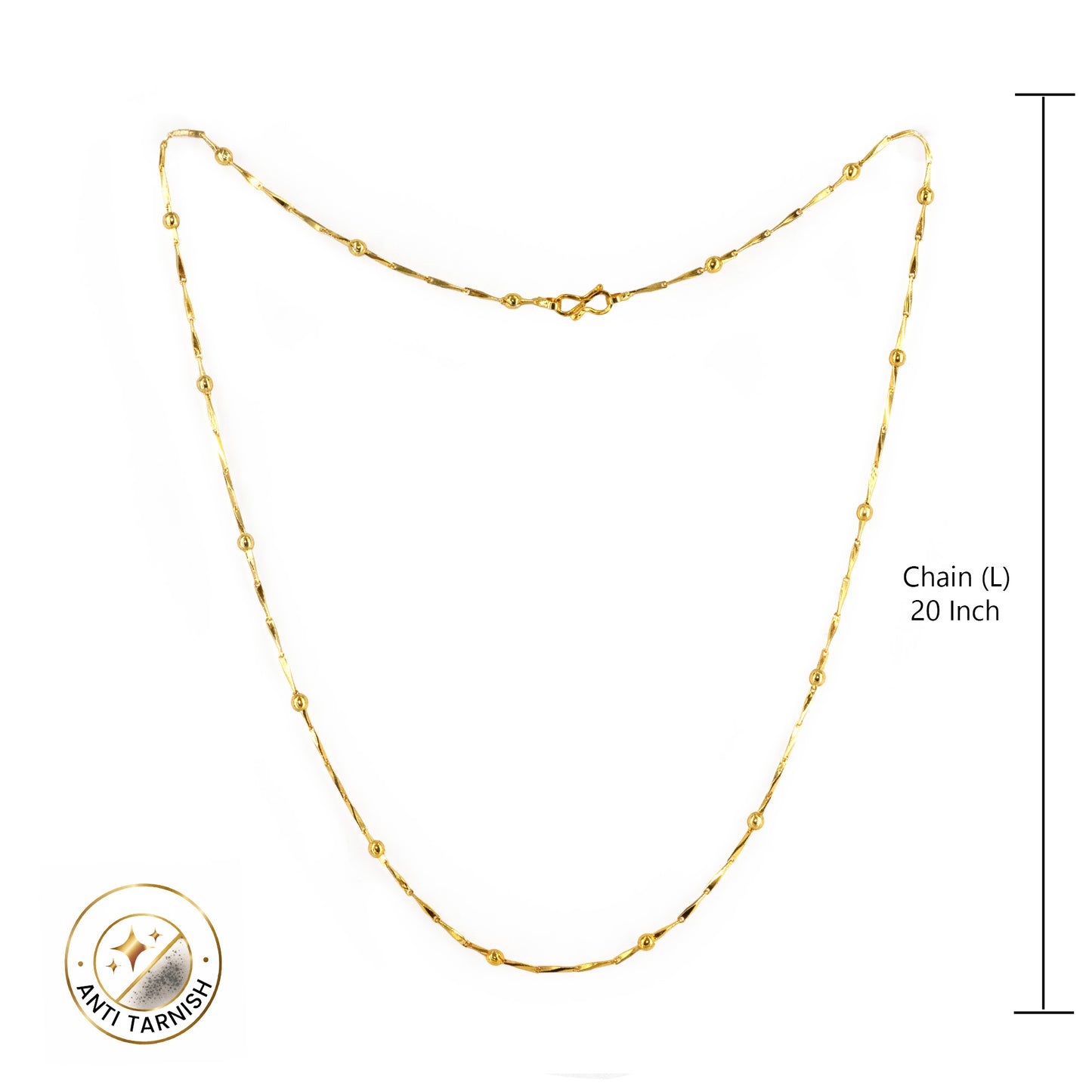 Gold Plated Minimal Chain Necklace for women