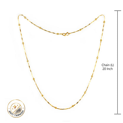 Gold Plated Minimal Chain Necklace for women