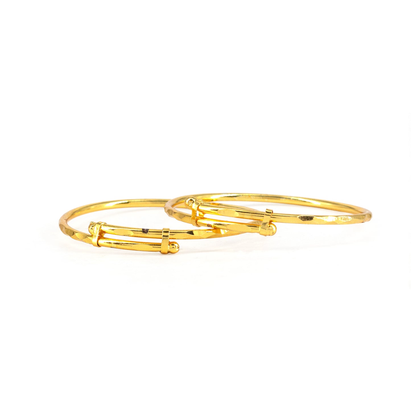 Set of 2 Gold Plated Adjustable Bracelet for Kids