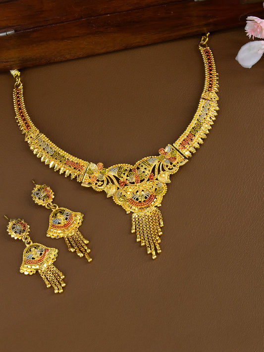 Gold-Plated Jewellery Set for Women
