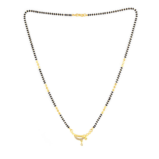 Gold Anti Tarnish AD Mangalsutra for Women