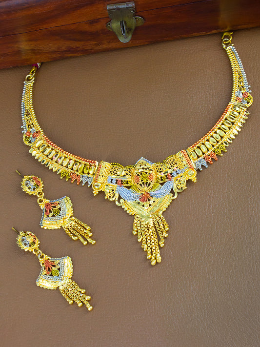 Traditional Gold-Plated Jewellery Set