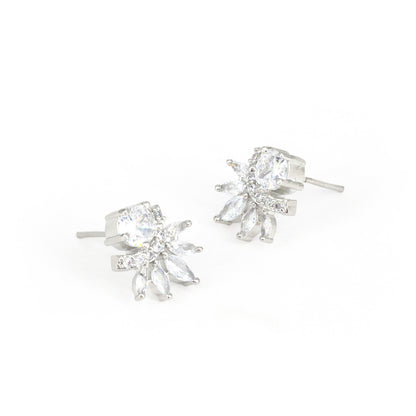 Silver Plated AD Studs Earring for Women