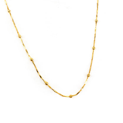 Gold Plated Minimal Chain Necklace for women