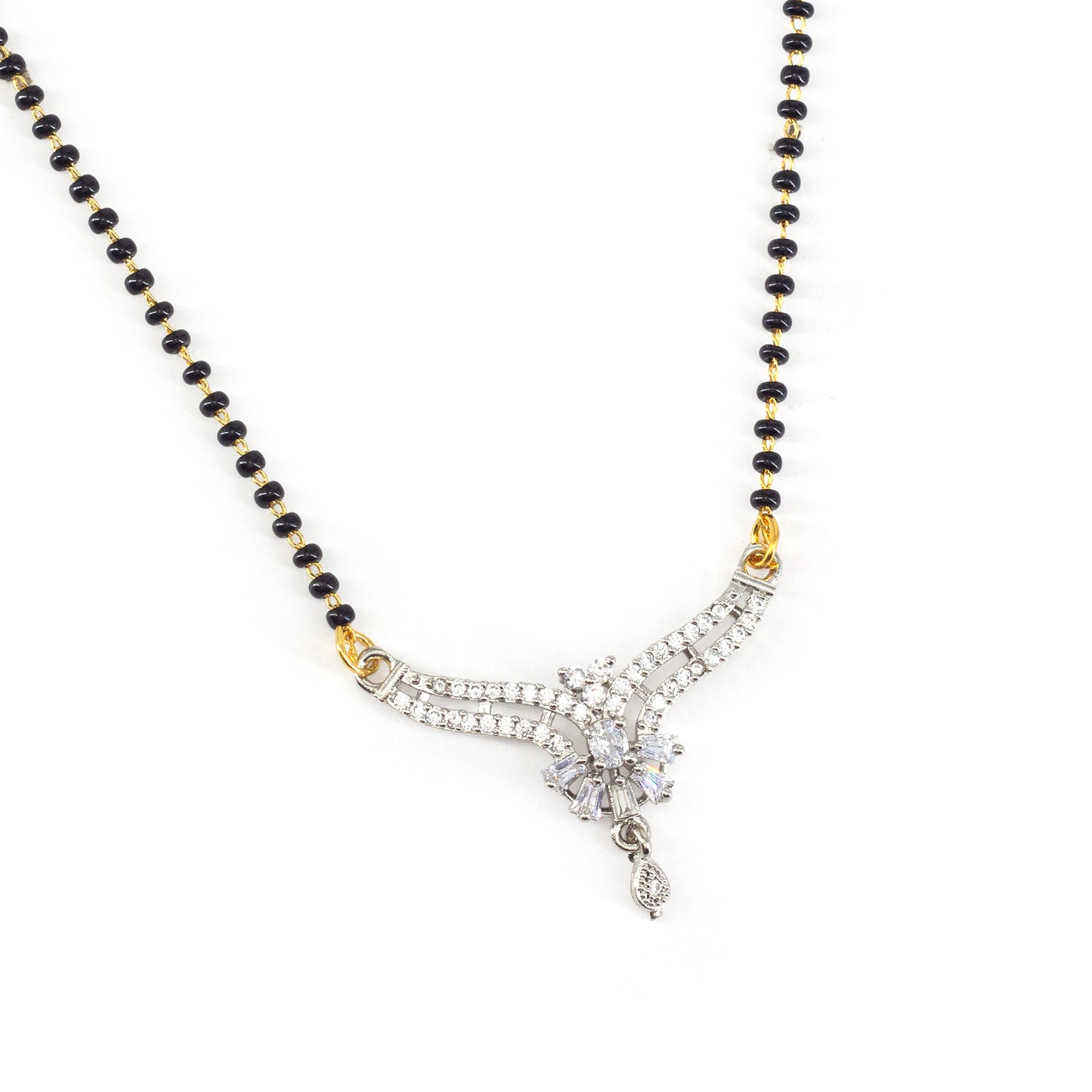 Silver Plated AD Mangalsutra for Women