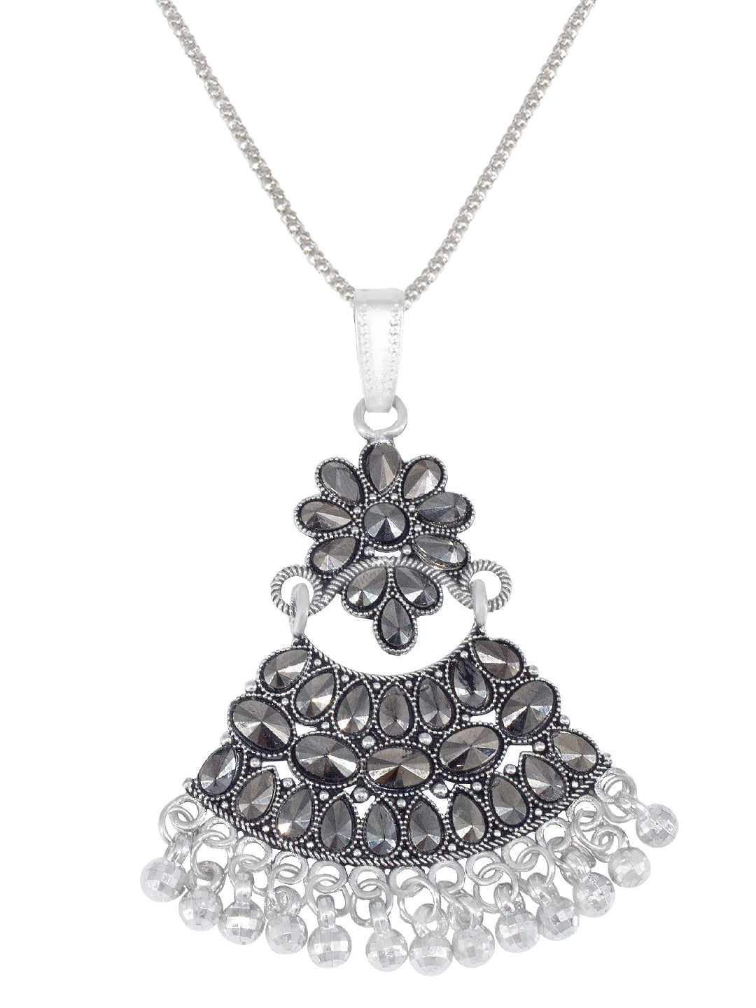 Set of 3 Oxidised Statement Long Necklaces