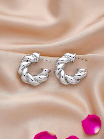 Chunky Half Hoop Earrings