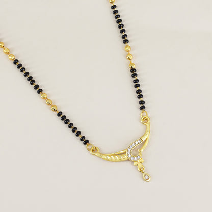 Gold Anti Tarnish AD Mangalsutra for Women