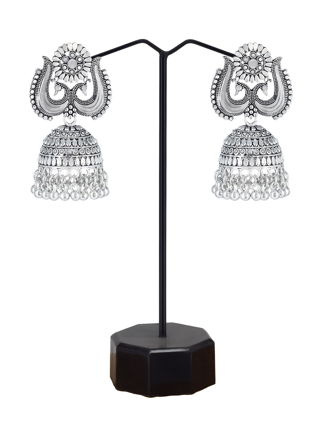 Peacock Design Jhumka Earrings