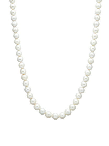 Pearl Beaded Moti Mala Necklace With Earrings