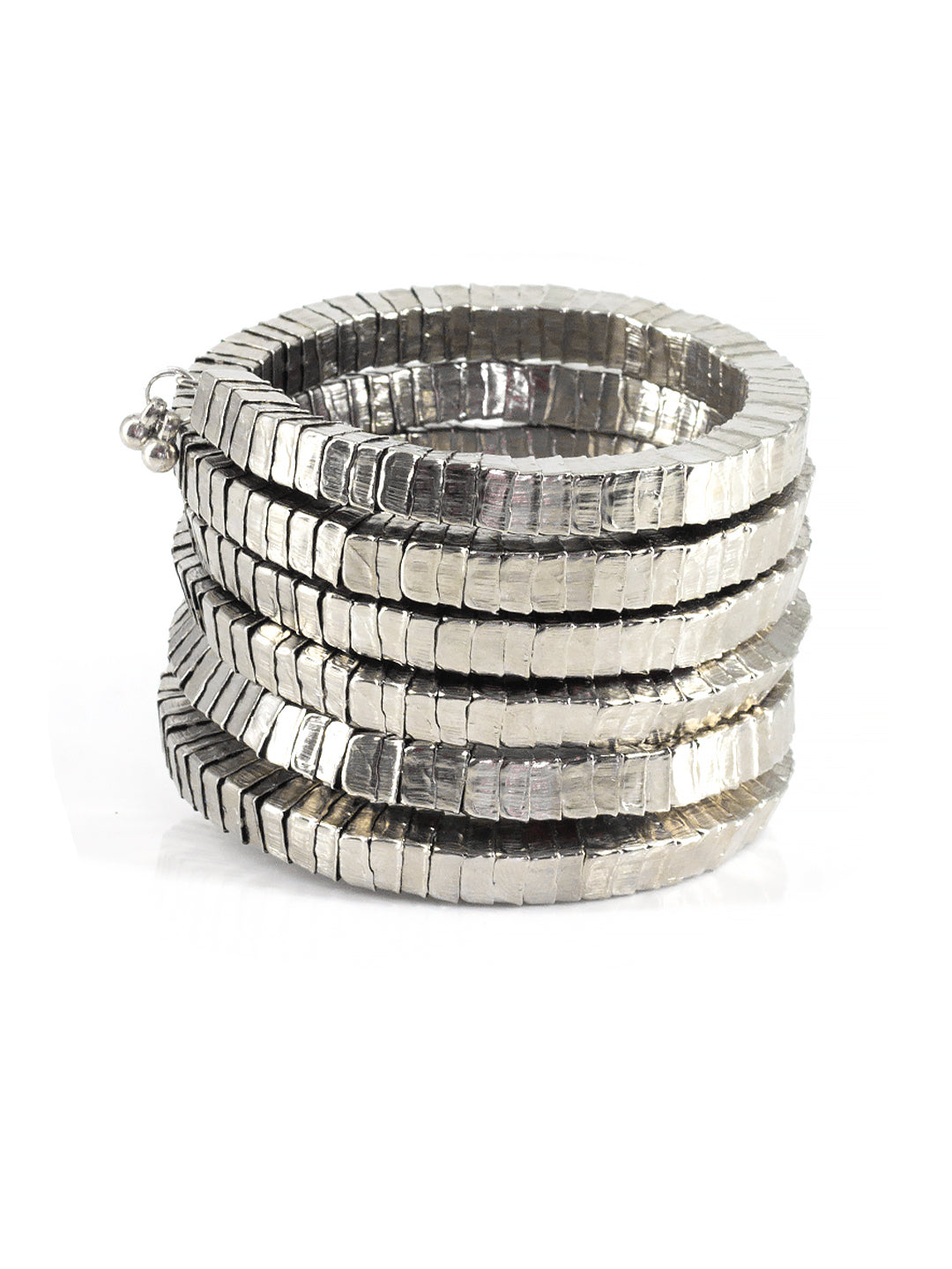 Oxidized Chunky Wraparound Bracelet