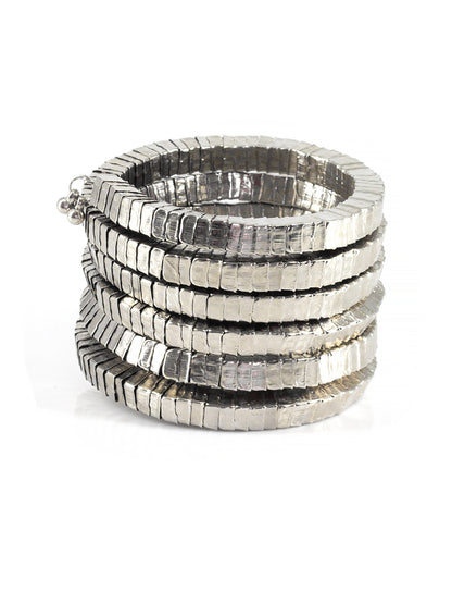 Oxidized Chunky Wraparound Bracelet