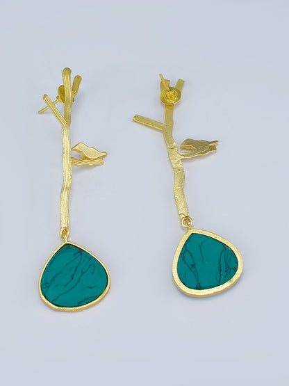 Trendy Golden Bird Earrings