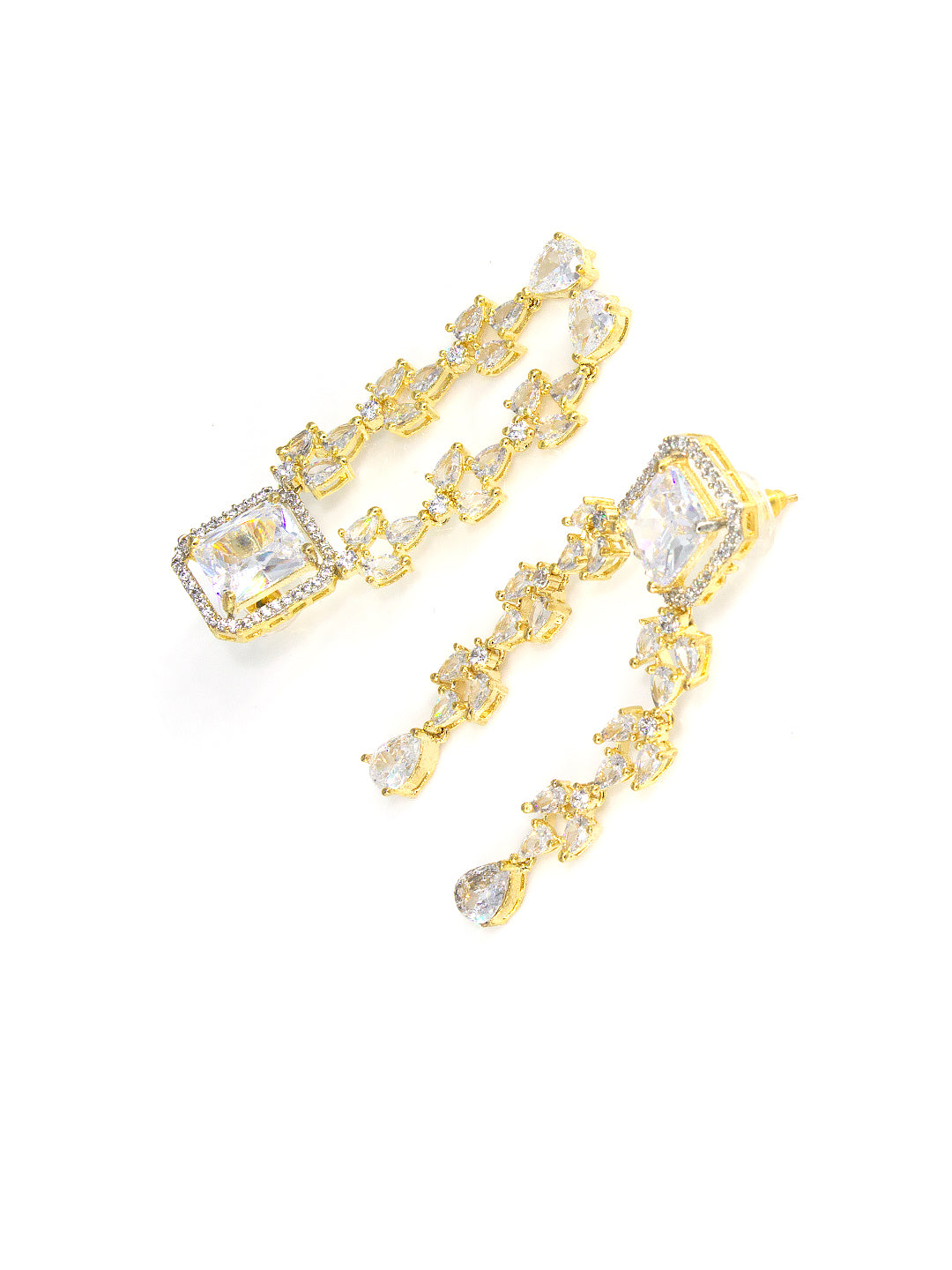 Gold Plated 2 Layer Designer AD Jewellery Set