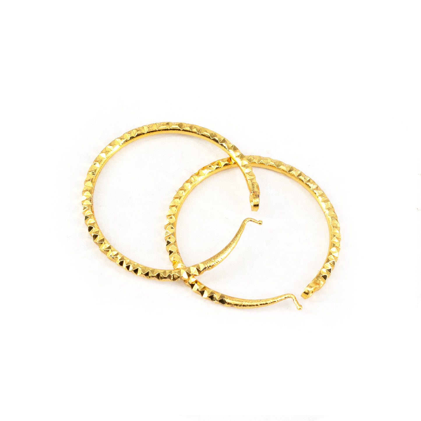 Gold Plated Classic Hoop Earrings for Women