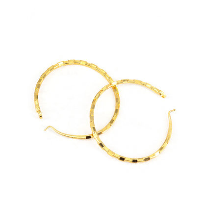 Gold Plated Classic Hoop Earrings for Women
