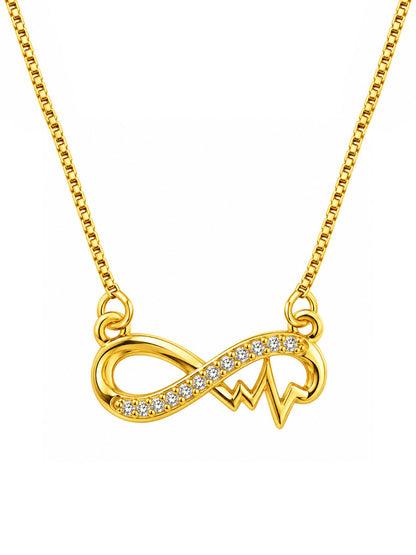 Gold Plated AD Pendant for Women