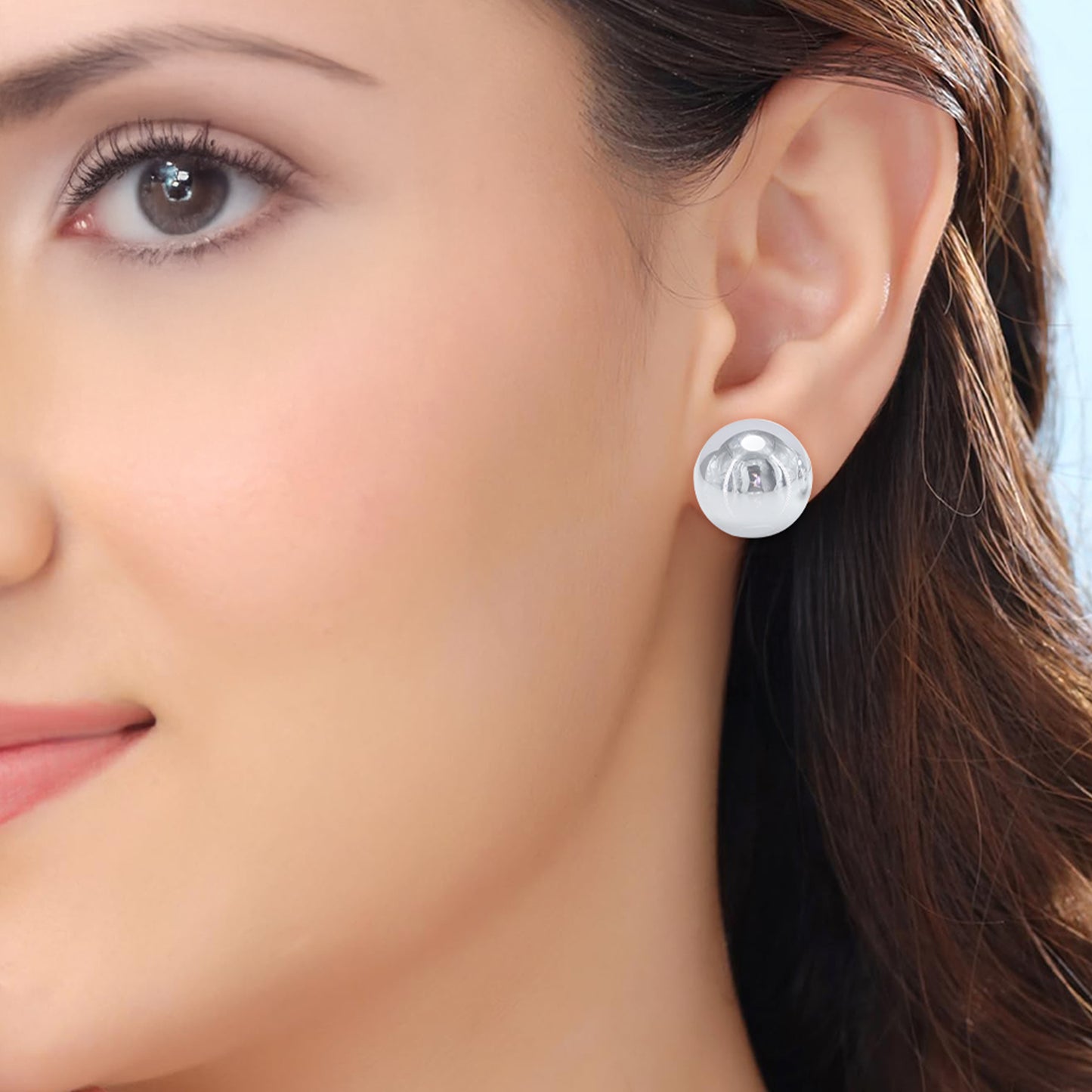 Metallic Stud Earrings