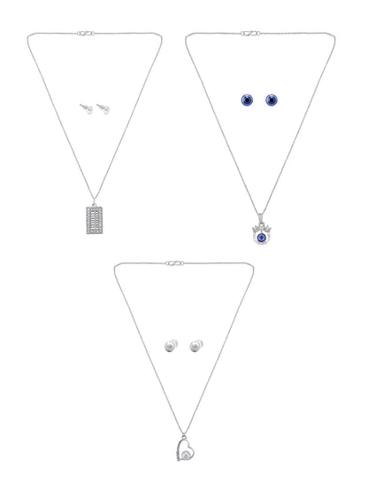 Pack of 3 Pendants & Earrings Sets Gift