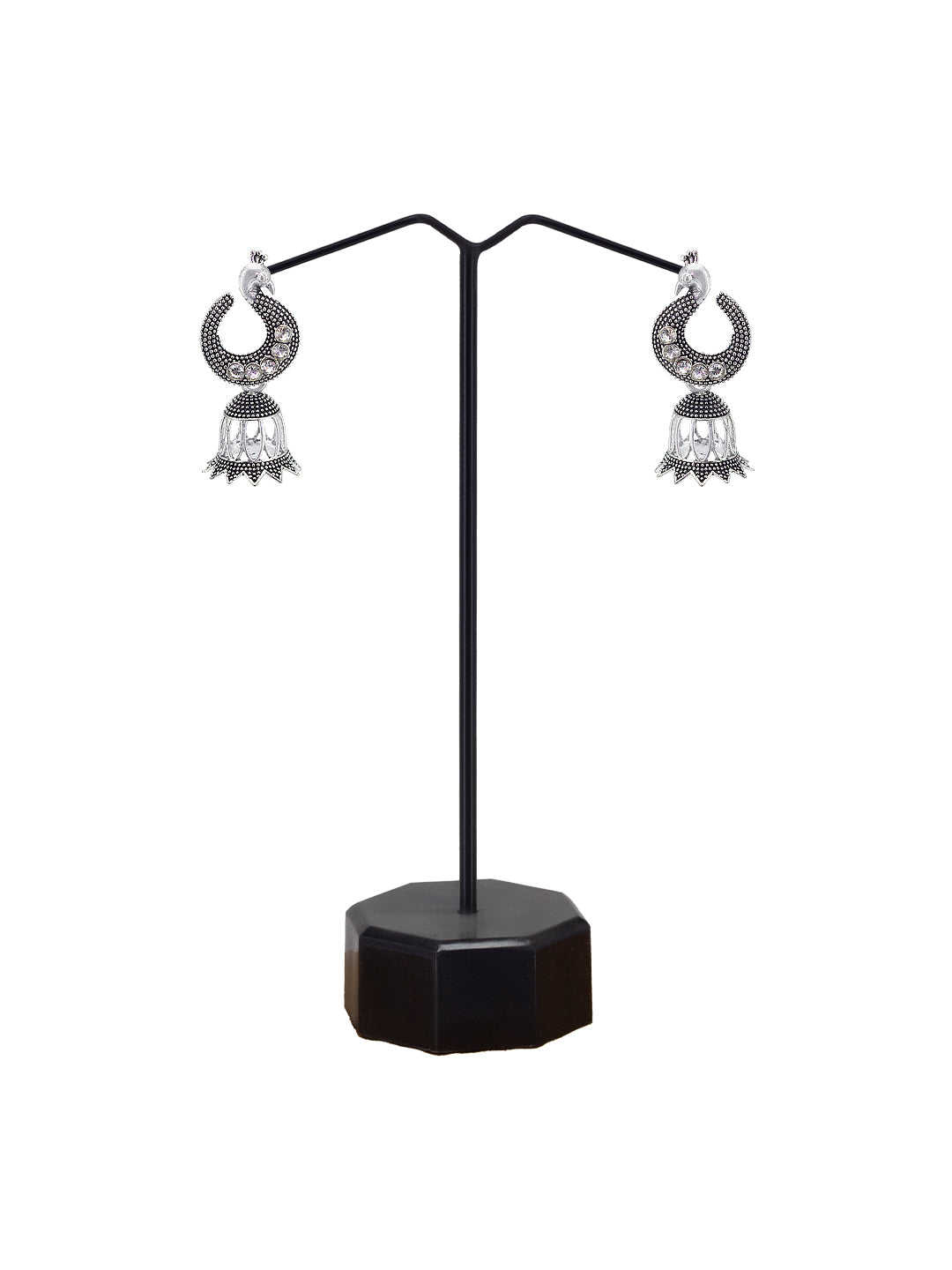 Peacock Jhumki Earrings