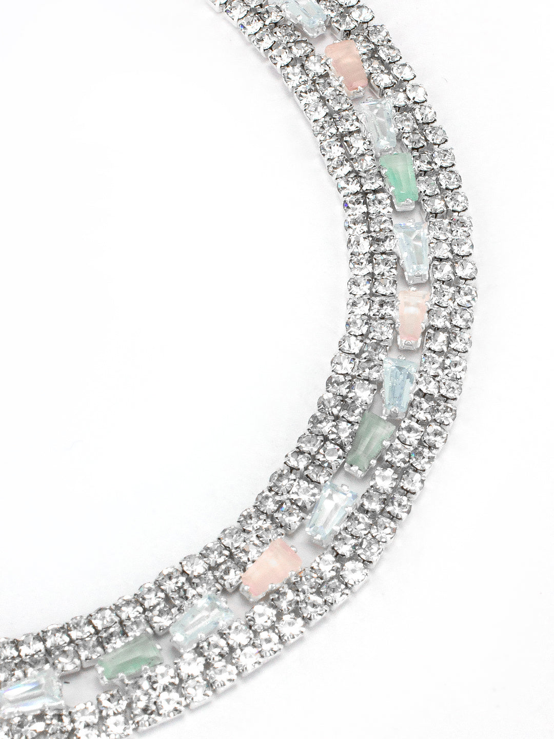Pink & Green CZ Jewellery Set