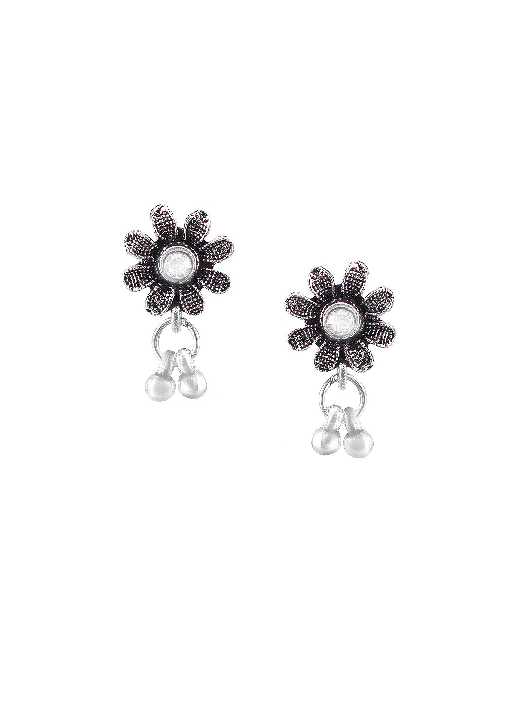 Oxidized Floral Choker Jewellery Set