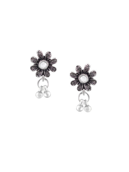 Oxidized Floral Choker Jewellery Set