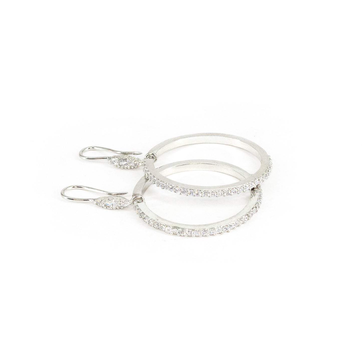 Silver Plated AD Earrings for Women