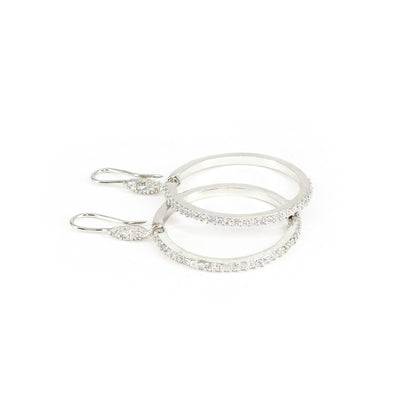 Silver Plated AD Earrings for Women