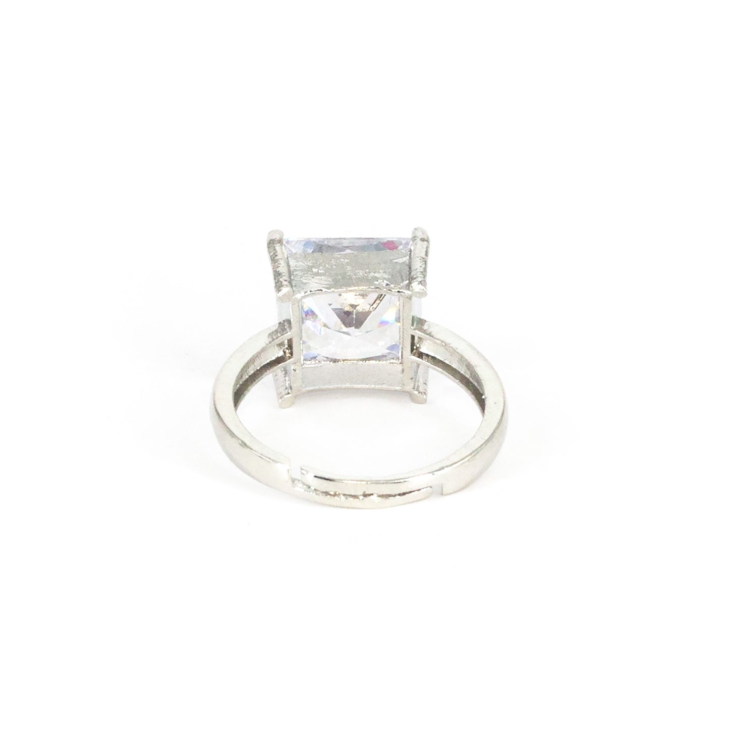 Silver Plated AD Finger Ring for Women