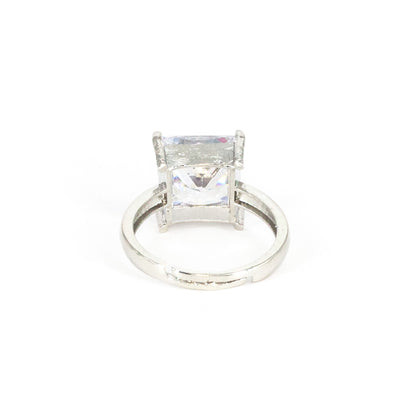 Silver Plated AD Finger Ring for Women