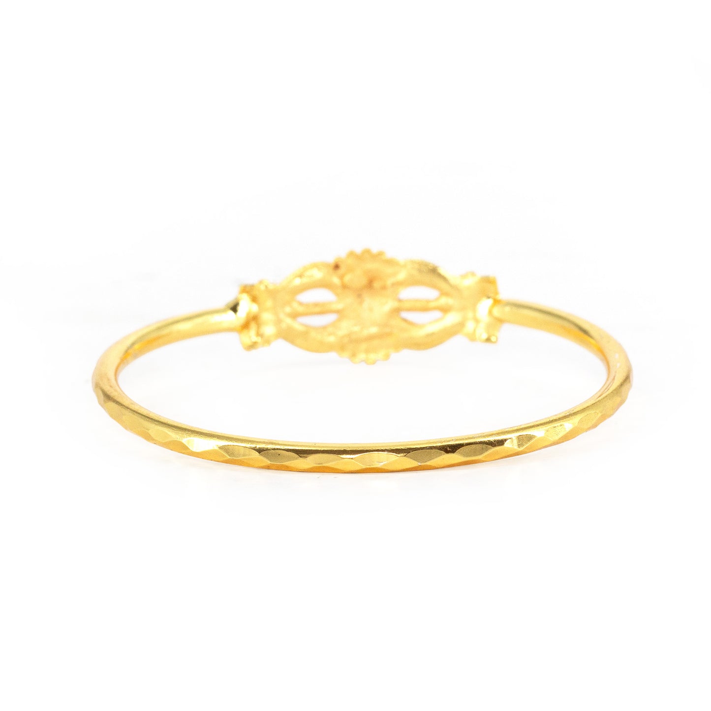 Gold Plated Temple Bangle Bracelet for Women