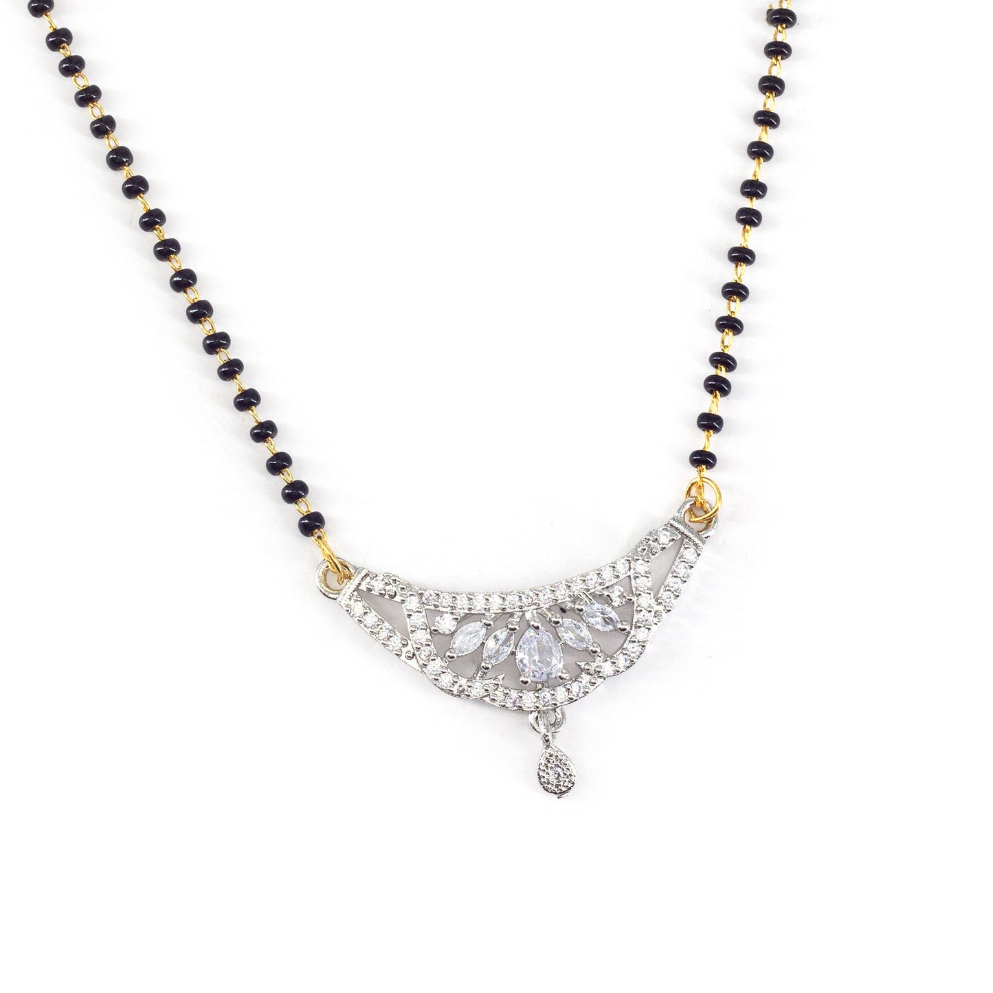 Silver Plated AD Mangalsutra for Women