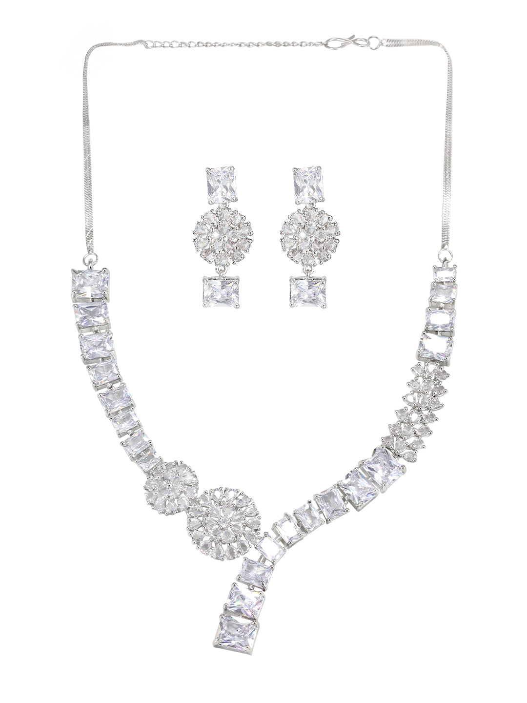 American Diamond Designer Premium Party Jewellery Set