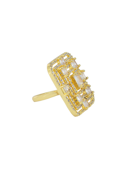 Square AD Adjustable Finger Ring