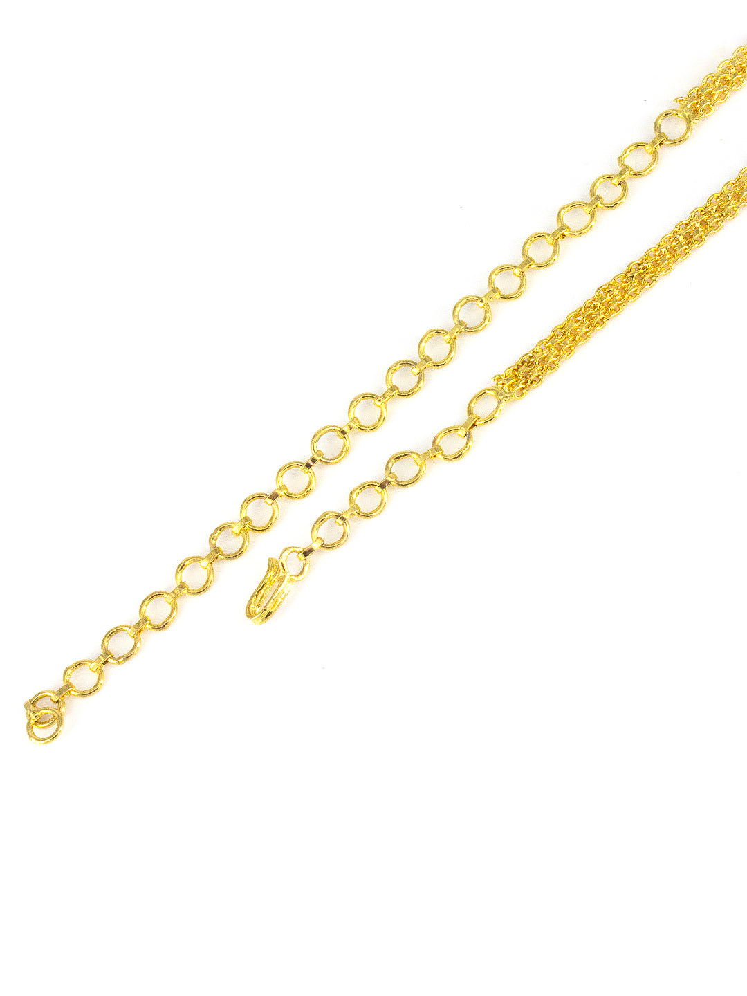 Gold Plated AD Sleek Designer Waist Chain For Women