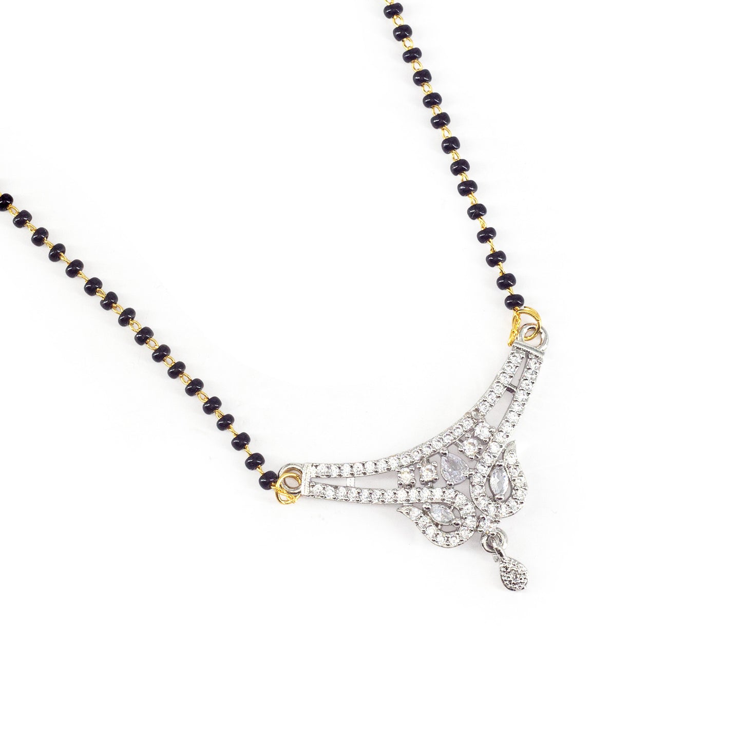 Silver Plated AD Mangalsutra for Women
