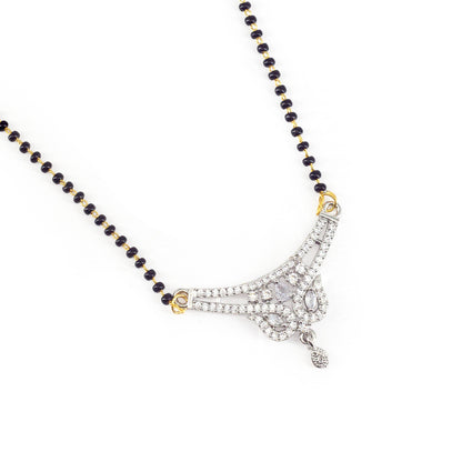 Silver Plated AD Mangalsutra for Women