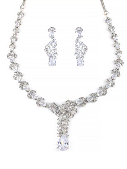 American Diamond Designer Statement Premium Jewellery Set