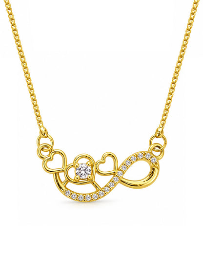 Gold Plated AD Pendant for Women